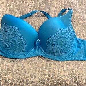 Elegant Blue Lace Women's Bra